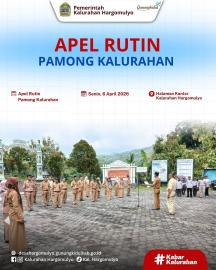APEL RUTIN PAMONG KALURAHAN HARGOMULYO 